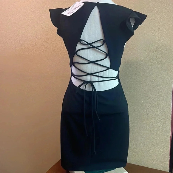 Black Whisper Words of Love Dress S - Picture 4 of 4